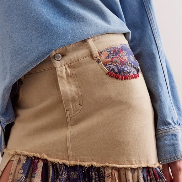 🆕 Free People Harvest Moon Maxi in Americana Combo - Picture 4 of 16